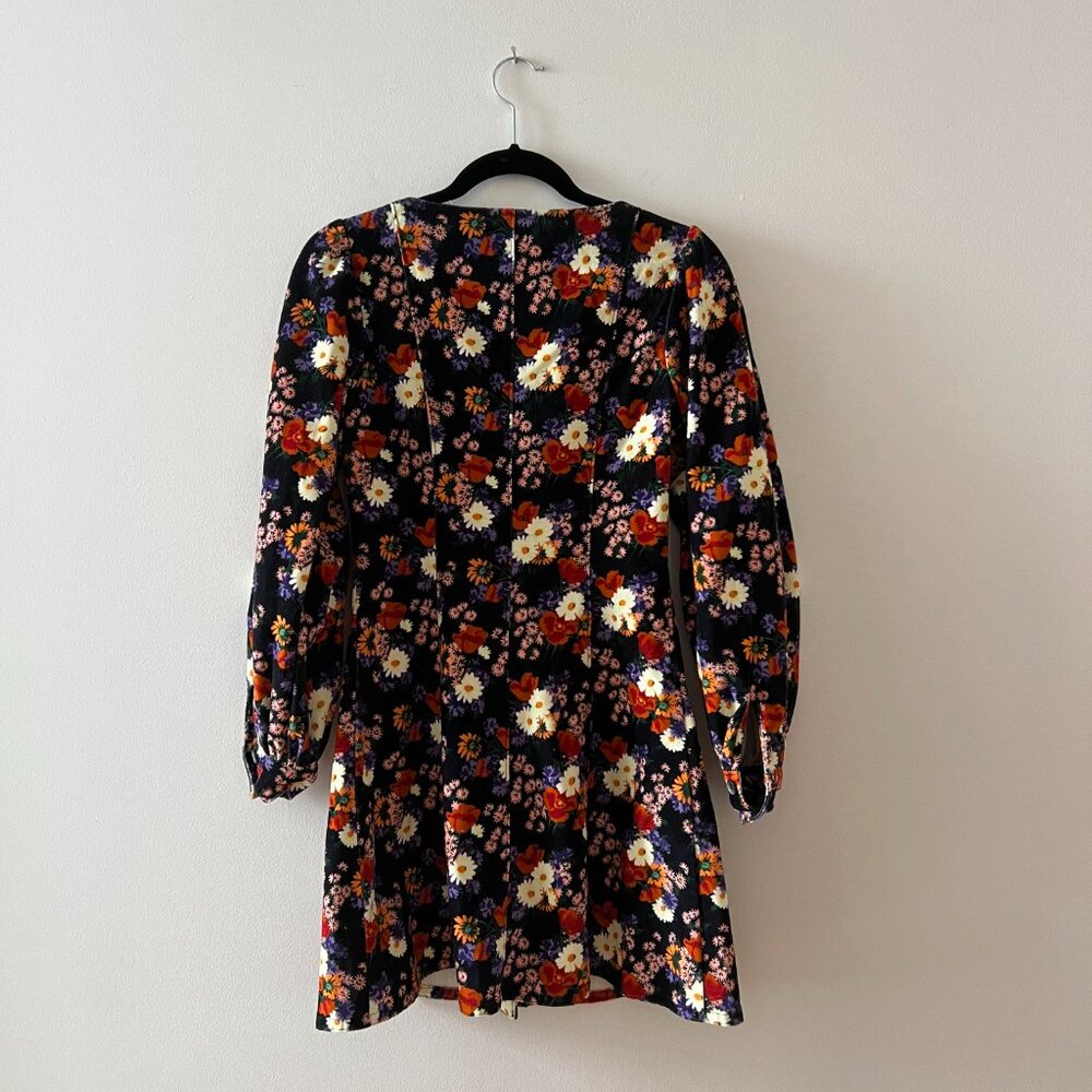 Staud Chandler Velvet Mini Dress - Picture 3 of 8